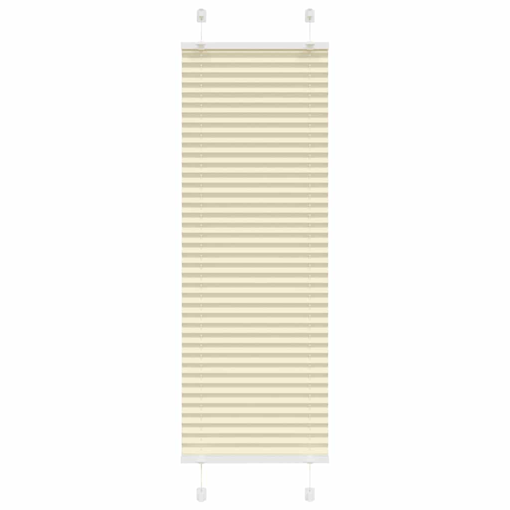 Vidaxx store enrouleur plissé 45x100 cm largeur de tissu 44,4 cm polyester crème