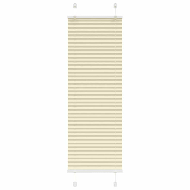 Vidaxx store enrouleur plissé 45x100 cm largeur de tissu 44,4 cm polyester crème