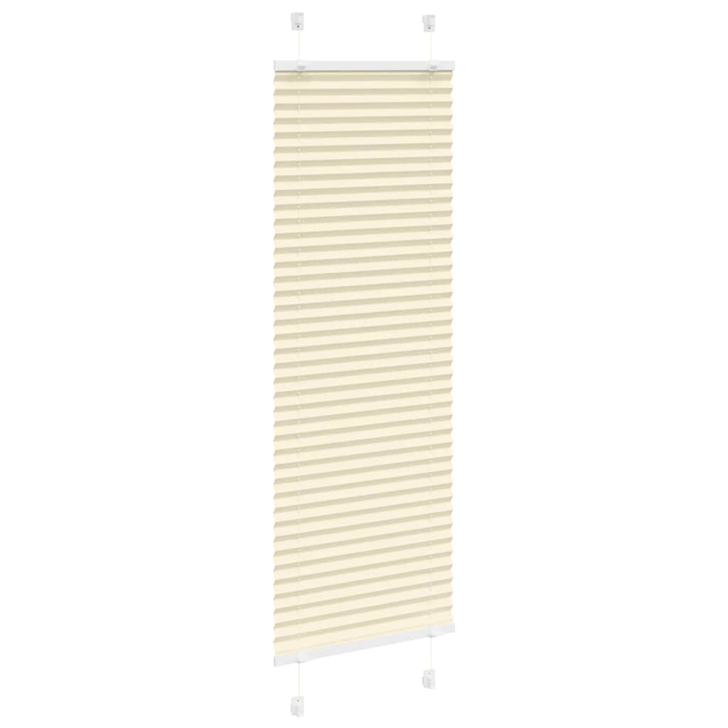 Vidaxx store enrouleur plissé 45x100 cm largeur de tissu 44,4 cm polyester crème