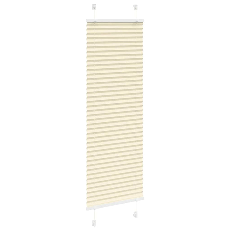 Vidaxx store enrouleur plissé 45x100 cm largeur de tissu 44,4 cm polyester crème