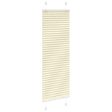 Vidaxx store enrouleur plissé 50x100 cm largeur de tissu 49,4 cm polyester crème - afbeelding 3