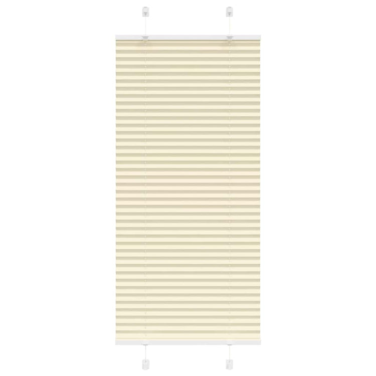 Vidaxx store enrouleur plissé 60x100 cm largeur de tissu 59,4 cm polyester crème