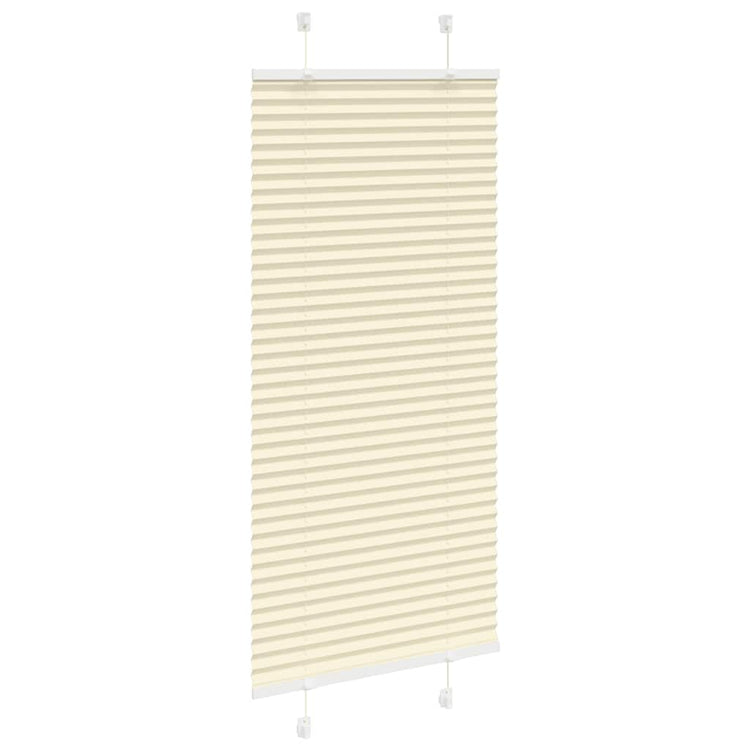 Vidaxx store enrouleur plissé 60x100 cm largeur de tissu 59,4 cm polyester crème