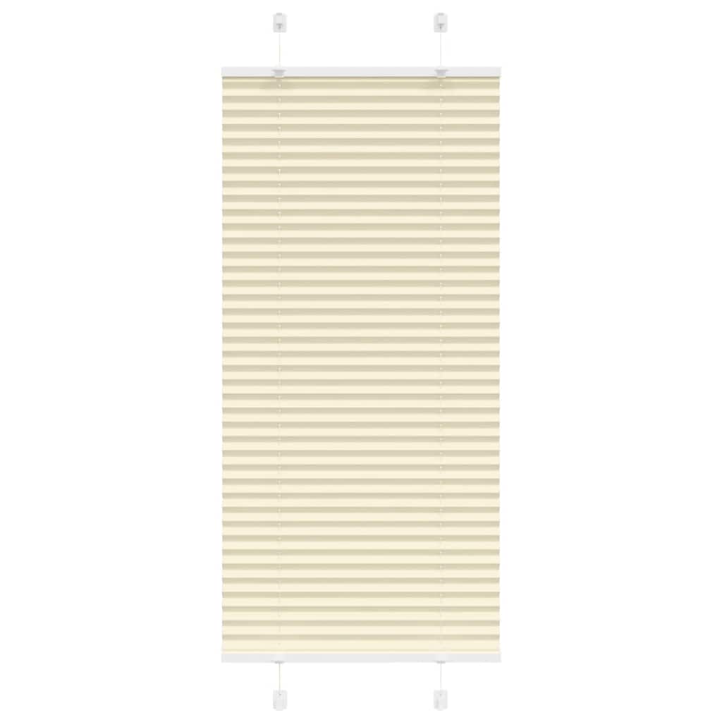 Vidaxx store enrouleur plissé 65x100 cm largeur de tissu 64,4 cm polyester crème