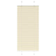 Vidaxx store enrouleur plissé 65x100 cm largeur de tissu 64,4 cm polyester crème