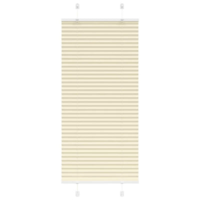 Vidaxx store enrouleur plissé 65x100 cm largeur de tissu 64,4 cm polyester crème