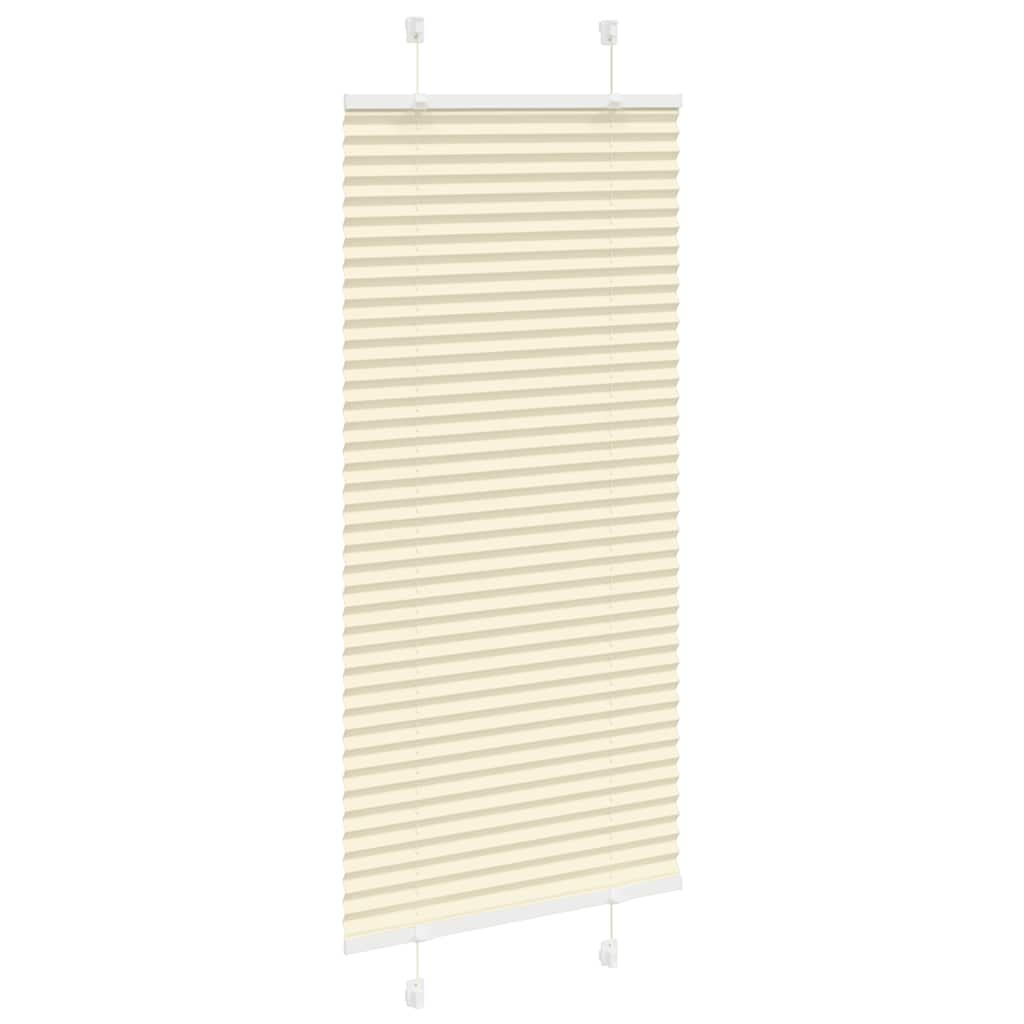 Vidaxx store enrouleur plissé 65x100 cm largeur de tissu 64,4 cm polyester crème