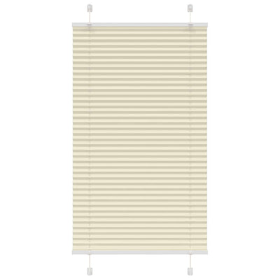 Vidaxx store enrouleur plissé 70x100 cm largeur de tissu 69,4 cm polyester crème