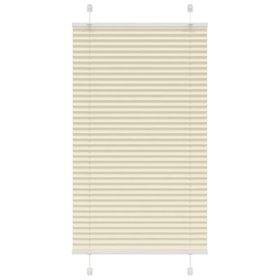 Vidaxx store enrouleur plissé 80x100 cm largeur de tissu 79,4 cm polyester crème