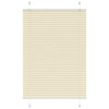 Vidaxx store enrouleur plissé 85x100 cm largeur de tissu 84,4 cm polyester crème