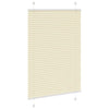 Vidaxx store enrouleur plissé 85x100 cm largeur de tissu 84,4 cm polyester crème