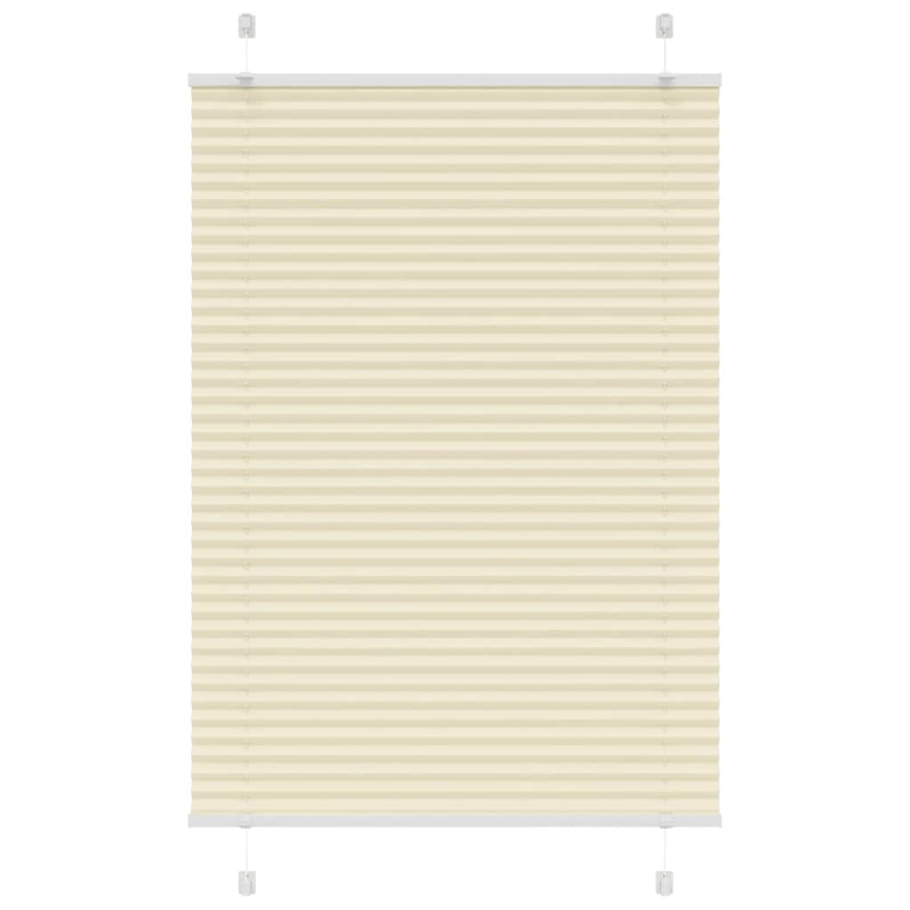 Vidaxx store enrouleur plissé 90x100 cm largeur de tissu 89,4 cm polyester crème