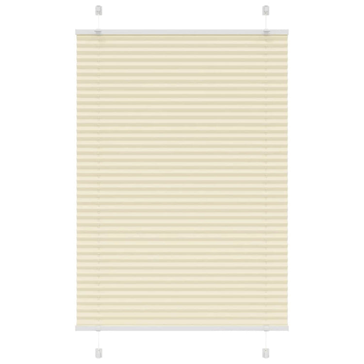 Vidaxx store enrouleur plissé 90x100 cm largeur de tissu 89,4 cm polyester crème