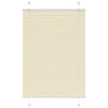 Vidaxx store enrouleur plissé 100x100 cm largeur de tissu 99,4 cm polyester crème