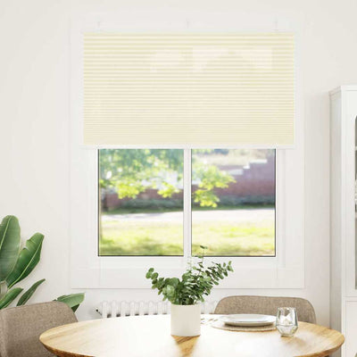 Vidaxx store enrouleur plissé 110x100cm largeur du tissu 109,4cm polyester crème