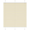 Vidaxx store enrouleur plissé 115x100cm largeur du tissu 114,4cm polyester crème
