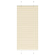 Vidaxx store enrouleur plissé 65x150 cm largeur de tissu 64,4 cm polyester crème