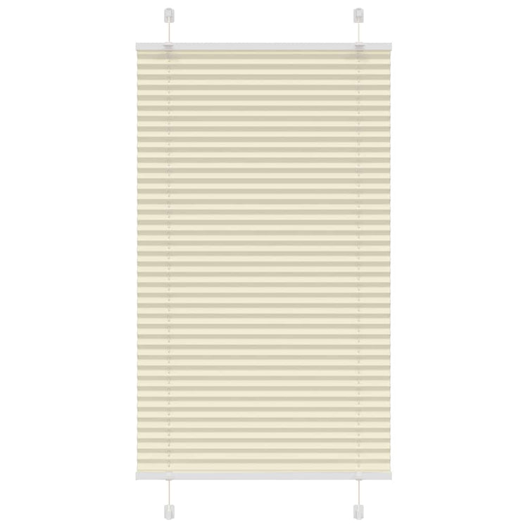 Vidaxx store enrouleur plissé 80x150 cm largeur de tissu 79,4 cm polyester crème