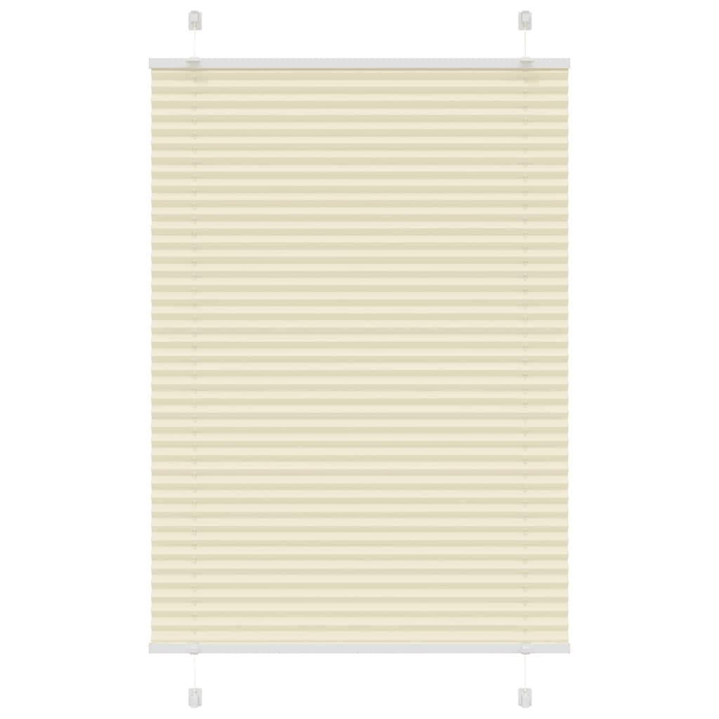 Vidaxx store enrouleur plissé 95x150 cm largeur de tissu 94,4 cm polyester crème