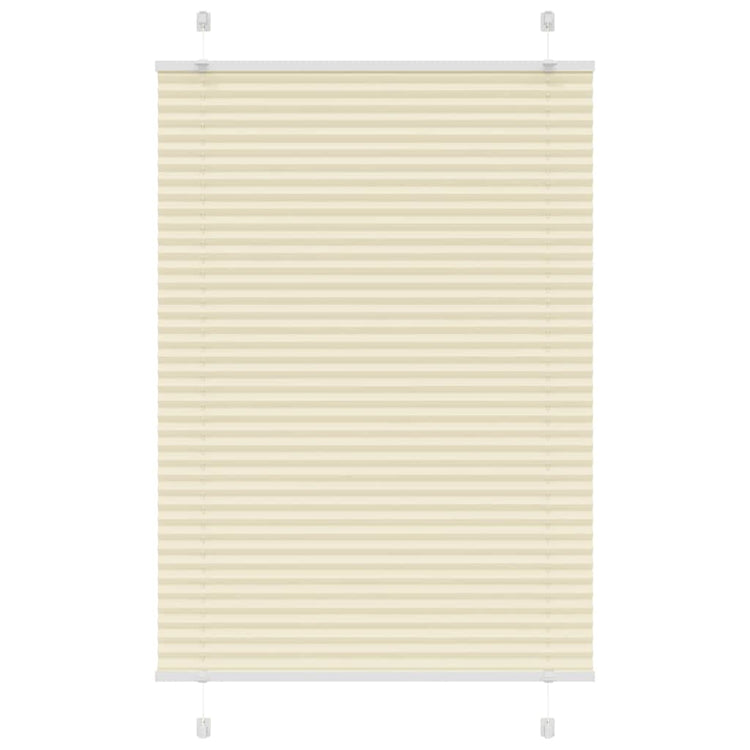 Vidaxx store enrouleur plissé 100x150 cm largeur de tissu 99,4 cm polyester crème