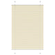 Vidaxx store enrouleur plissé 100x150 cm largeur de tissu 99,4 cm polyester crème