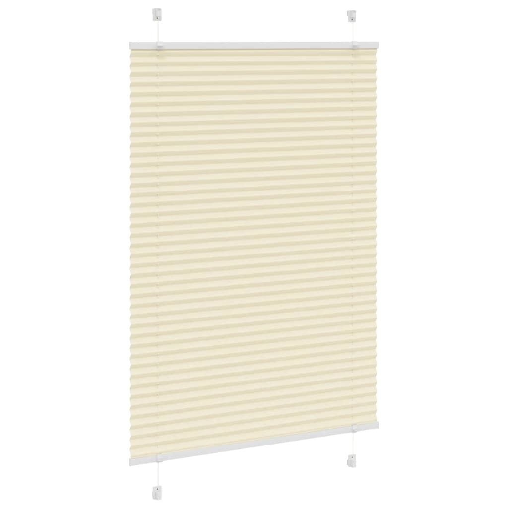 Vidaxx store enrouleur plissé 100x150 cm largeur de tissu 99,4 cm polyester crème