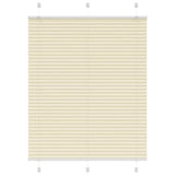Vidaxx store enrouleur plissé 110x150cm largeur du tissu 109,4cm polyester crème - afbeelding 2