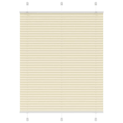 Vidaxx store enrouleur plissé 110x150cm largeur du tissu 109,4cm polyester crème