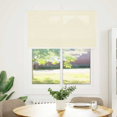 Vidaxx store enrouleur plissé 110x150cm largeur du tissu 109,4cm polyester crème