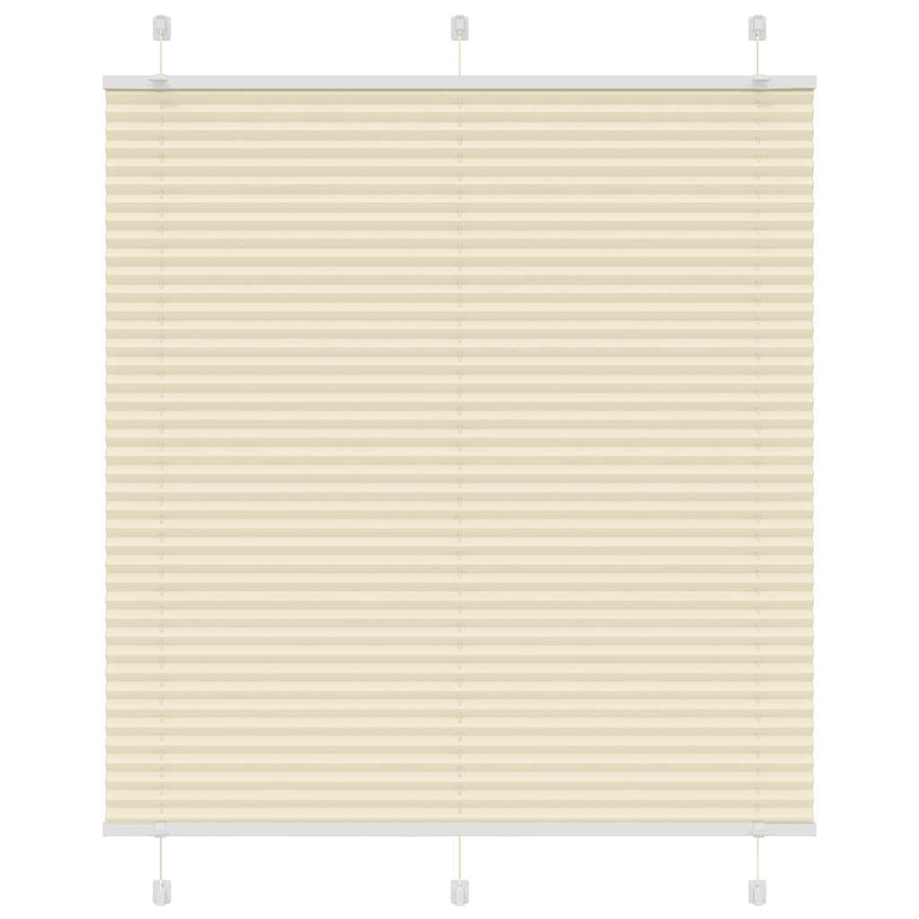 Vidaxx store enrouleur plissé 115x150cm largeur du tissu 114,4cm polyester crème