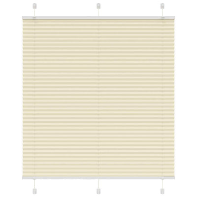 Vidaxx store enrouleur plissé 115x150cm largeur du tissu 114,4cm polyester crème