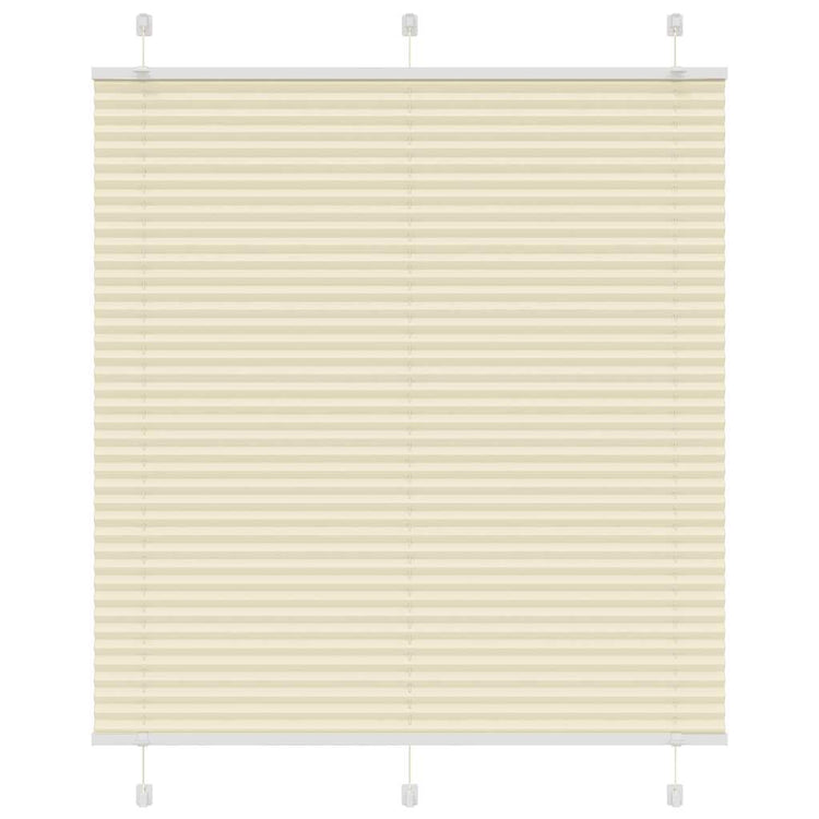Vidaxx store enrouleur plissé 115x150cm largeur du tissu 114,4cm polyester crème