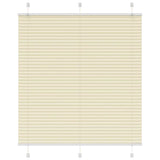 Vidaxx store enrouleur plissé 120x150cm largeur du tissu 119,4cm polyester crème - afbeelding 2