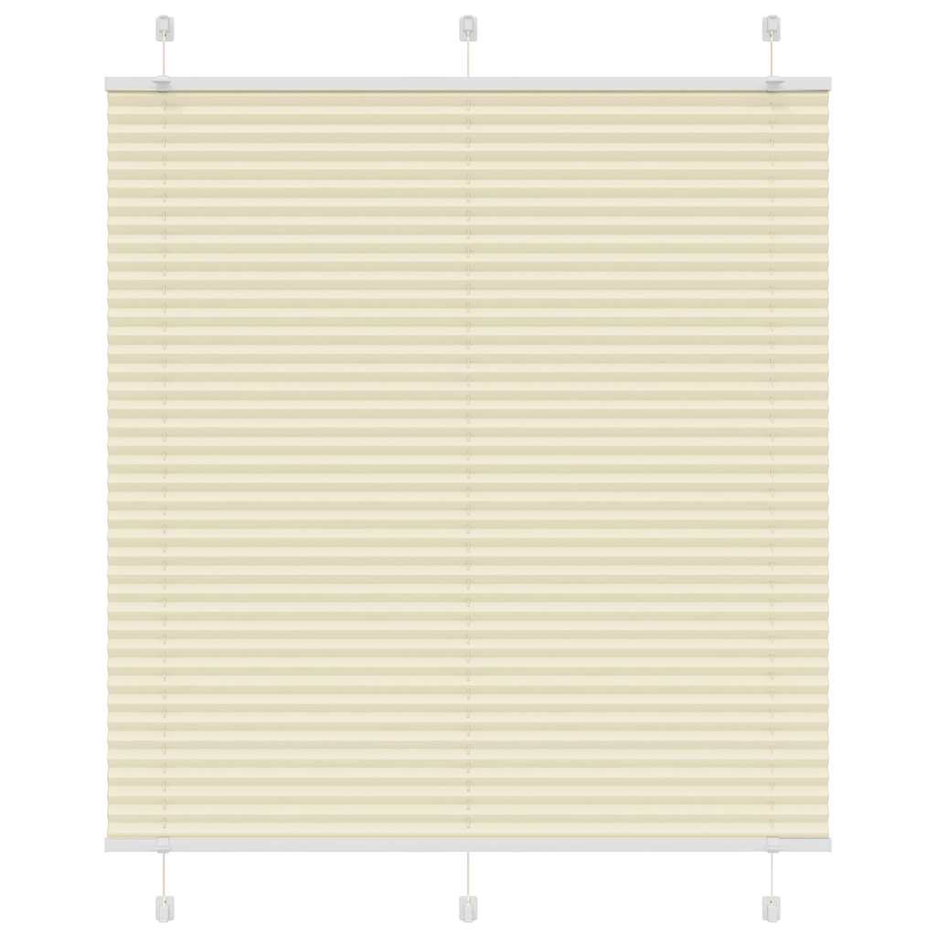 Vidaxx store enrouleur plissé 120x150cm largeur du tissu 119,4cm polyester crème