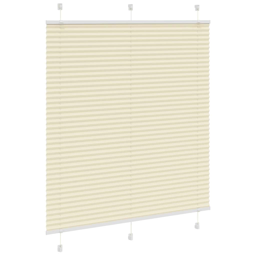 Vidaxx store enrouleur plissé 120x150cm largeur du tissu 119,4cm polyester crème