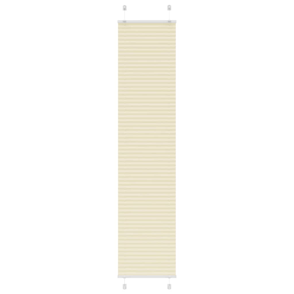 Vidaxx store enrouleur plissé 45x200 cm largeur de tissu 44,4 cm polyester crème
