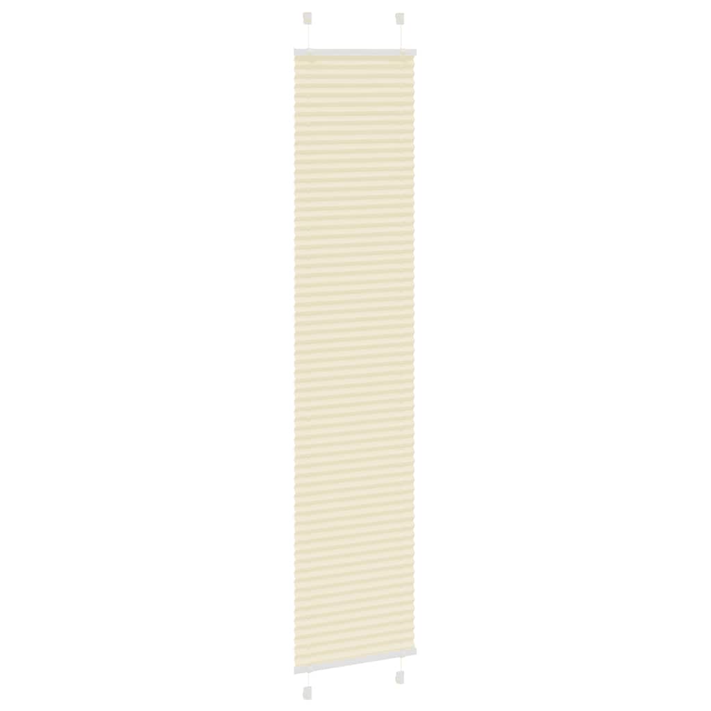 Vidaxx store enrouleur plissé 45x200 cm largeur de tissu 44,4 cm polyester crème
