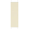Vidaxx store enrouleur plissé 55x200 cm largeur de tissu 54,4 cm polyester crème