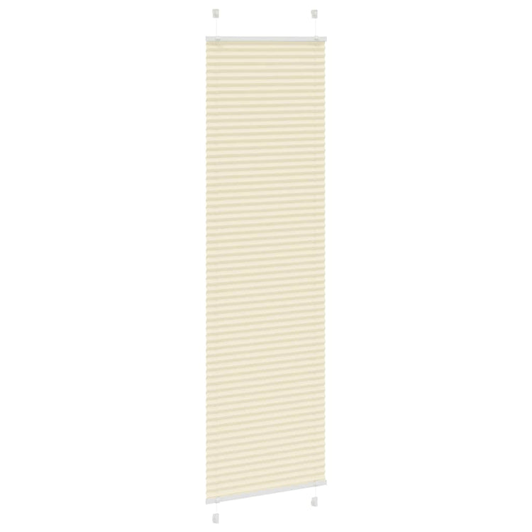 Vidaxx store enrouleur plissé 55x200 cm largeur de tissu 54,4 cm polyester crème