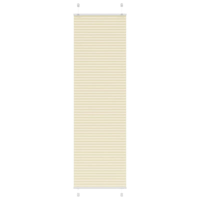 Vidaxx store enrouleur plissé 60x200 cm largeur de tissu 59,4 cm polyester crème