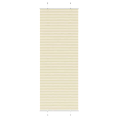Vidaxx store enrouleur plissé 70x200 cm largeur de tissu 69,4 cm polyester crème