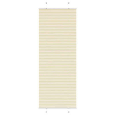 Vidaxx store enrouleur plissé 80x200 cm largeur de tissu 79,4 cm polyester crème