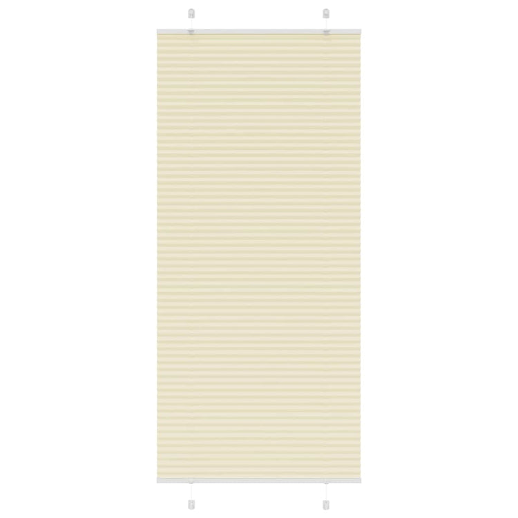 Vidaxx store enrouleur plissé 95x200 cm largeur de tissu 94,4 cm polyester crème