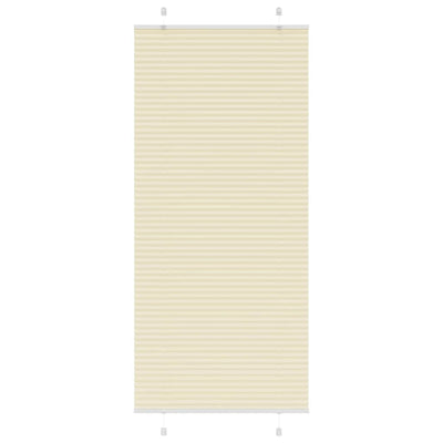 Vidaxx store enrouleur plissé 100x200 cm largeur de tissu 99,4 cm polyester crème