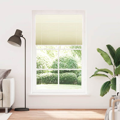 Vidaxx store enrouleur plissé 110x200cm largeur du tissu 109,4cm polyester crème