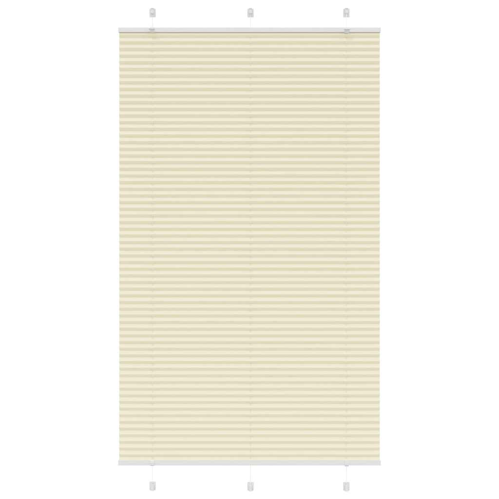 Vidaxx store enrouleur plissé 120x200cm largeur du tissu 119,4cm polyester crème