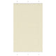 Vidaxx store enrouleur plissé 120x200cm largeur du tissu 119,4cm polyester crème