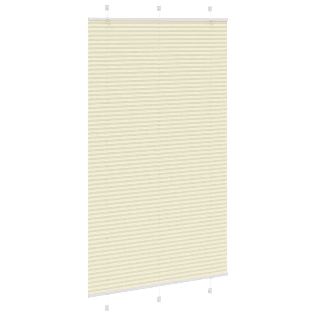 Vidaxx store enrouleur plissé 120x200cm largeur du tissu 119,4cm polyester crème