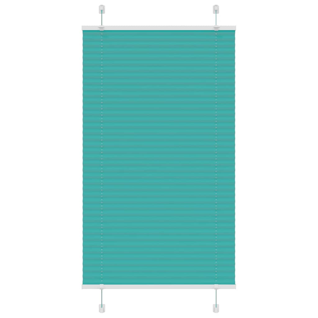 Vidaxx store enrouleur plissé 80x100 cm largeur de tissu 79,4 cm vert pétrole