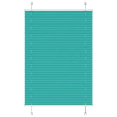Vidaxx store enrouleur plissé 85x100 cm largeur de tissu 84,4 cm vert pétrole